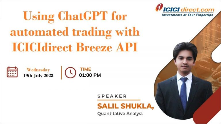 Using ChatGPT For Automated Trading With ICICIdirect Breeze API #icicidirect #equity