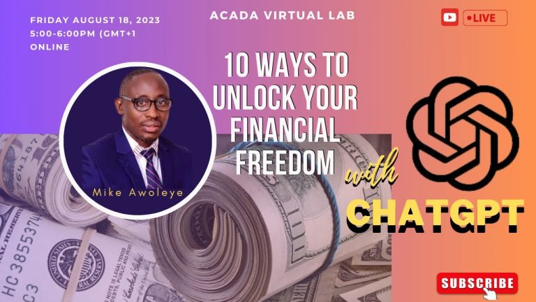 10 Practical ways to unlock your financial freedom using ChatGPT