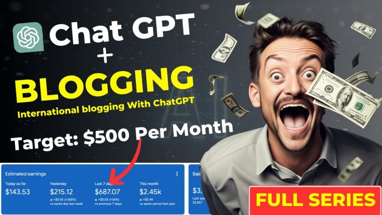 Blogging With ChatGPT Full Series | Now Everybody Become Blogger