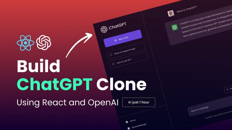 Build ChatGPT In React JS Using OpenAI API | Create ChatGPT Clone Using React JS
