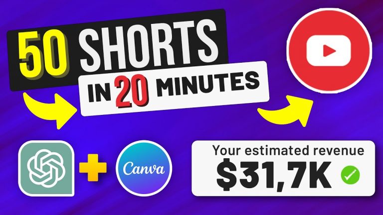 Bulk Create Short Videos in Canva & ChatGPT – I Made 50 Shorts in 20 MINUTES