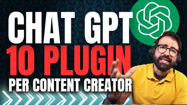 ChatGPT: 10 PLUGIN per Content Creator