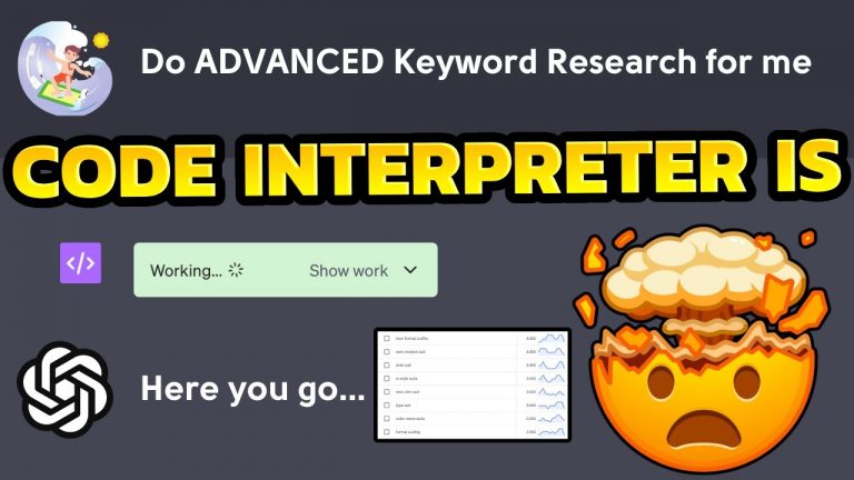 ChatGPT Code Interpreter is INSANE for SEO Keyword Research