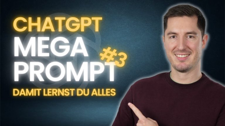 DAMIT LERNST DU ALLES DANK CHATGPT | TutorialGPT – ChatGPT Mega Prompt 3