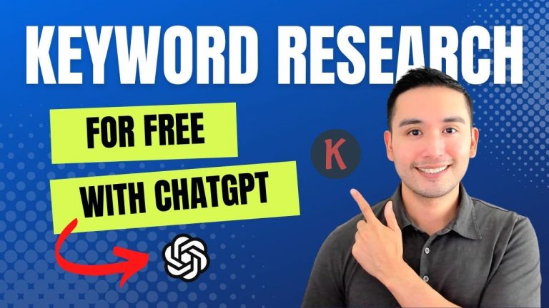Discover How To Do Free Keyword Research with ChatGPT