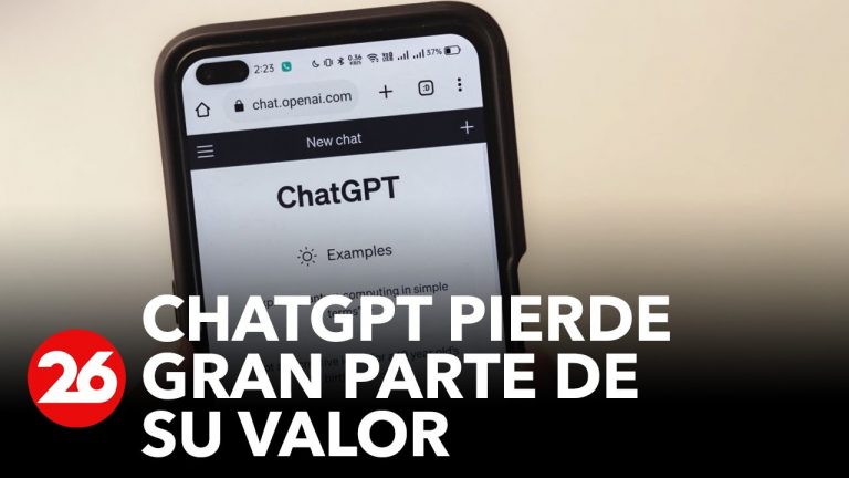 ESTADOS UNIDOS | La empresa del creador de ChatGPT pierde gran parte de su valor