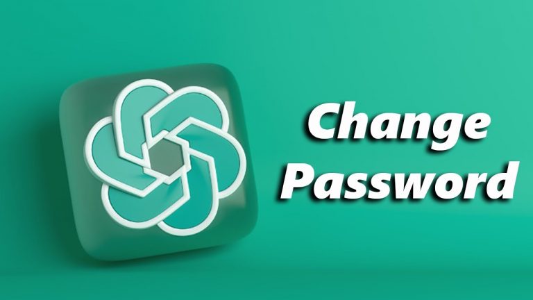 How To Change ChatGPT Password
