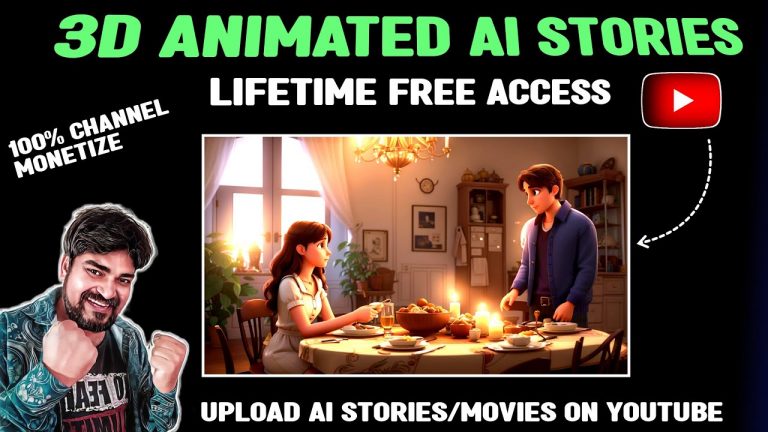 How to make Ai 3D cartoon story movie with Free AI tools & ChatGpt|3D Animated story in 5 minutes|