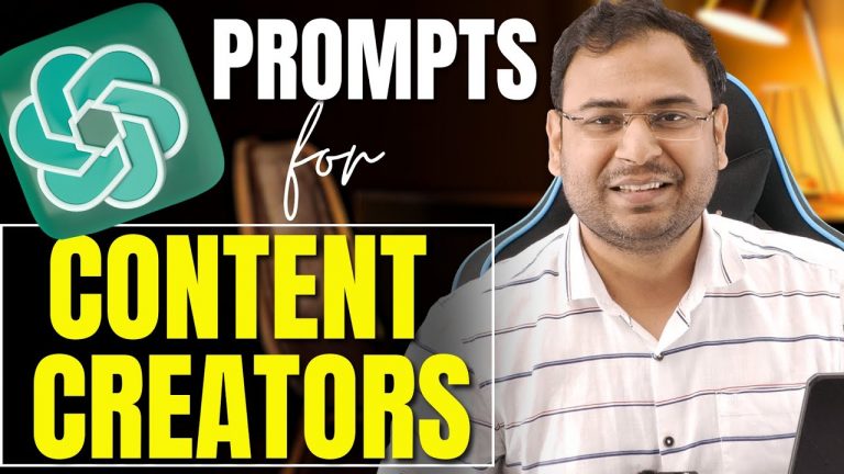 How to use ChatGPT for Content Creators | ChatGPT Prompts for Content Creators| Umar Tazkeer