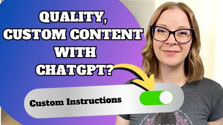 MASTER ChatGPT Prompt Engineering for Quality Branded Content (Custom Instructions Tutorial)