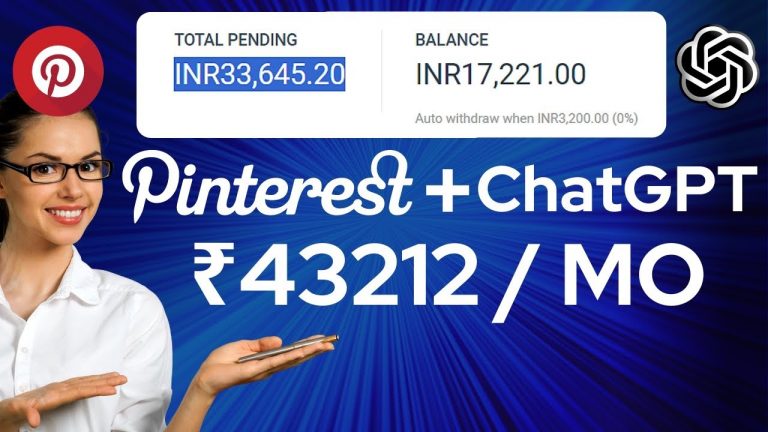 Pinterest Affiliate Marketing + ChatGPT = 43212/MO Beginners Hindi