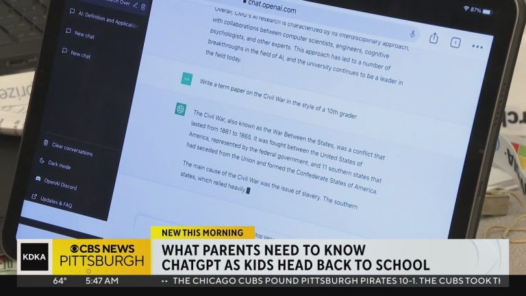 What parents need to know about ChatGPT as kids head back to school