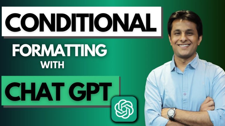 Advanced Conditional Formatting with ChatGPT Tutorial | @PavanLalwani | Episode 9