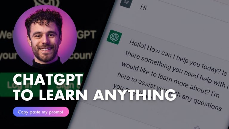 ChatGPT to learn anything.
