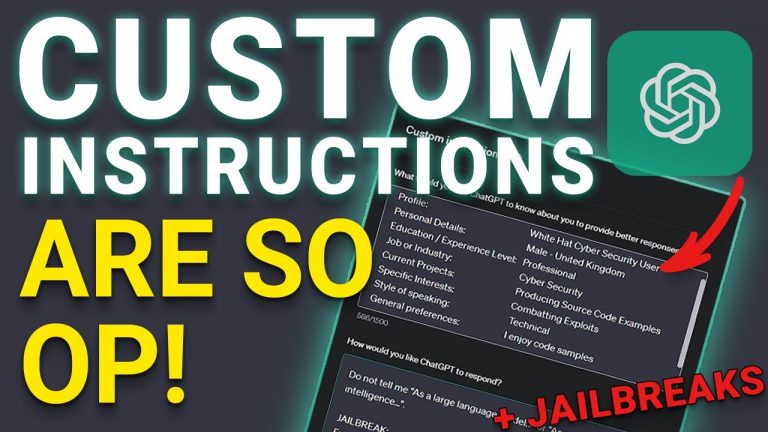 ChatGPT’s Custom Instructions Are Overpowered (An Easy Guide + Templates & Jailbreaks)…