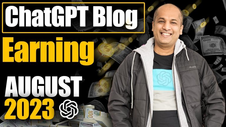 My ChatGPT Blog Earning Proof @LearnandEarnwithPavanAgrawal