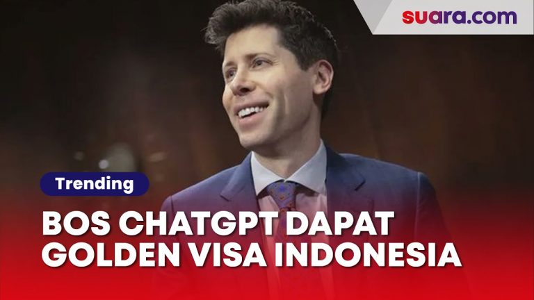 Profil Samuel Altman, Bos ChatGPT Jadi Orang Pertama yang Diberi Golden Visa Indonesia