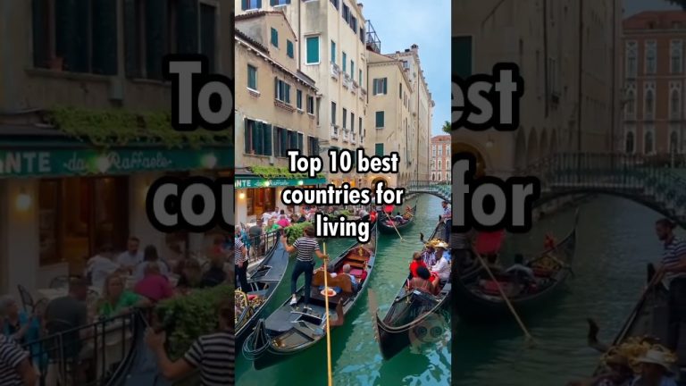 Top 10 best countries for living according to chatGPT #shorts