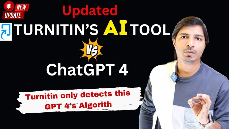Updated Turnitin’s AI Tool vs ChatGPT 4 II How Turnitin Detects GPT’s AI Score I My Research Support