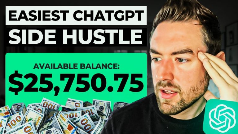 Easiest ChatGPT Side Hustle NOBODY Is Sharing..
