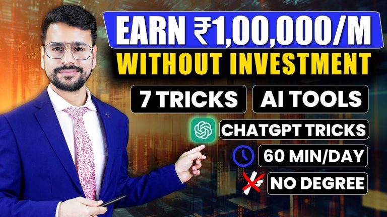 How to Earn money Online WITHOUT Investment | Make Money Online | ChatGPT Tricks | for students