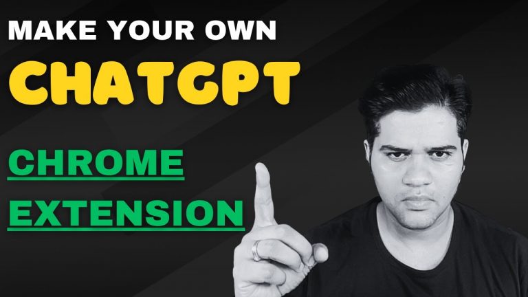How to build a chrome extension for using chatgpt? | Part 1 of the project