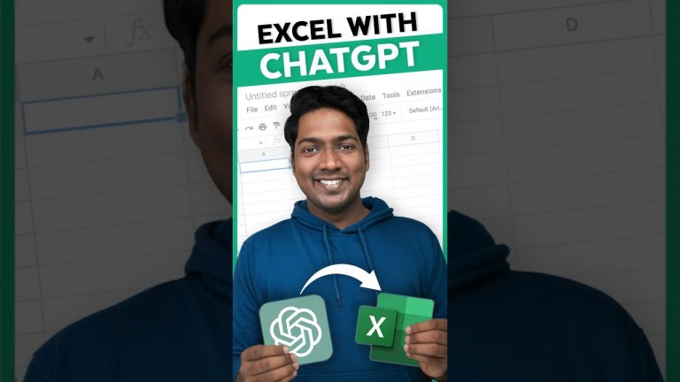 This is how ChatGPT can make you a Pro at Excel #chatgpt