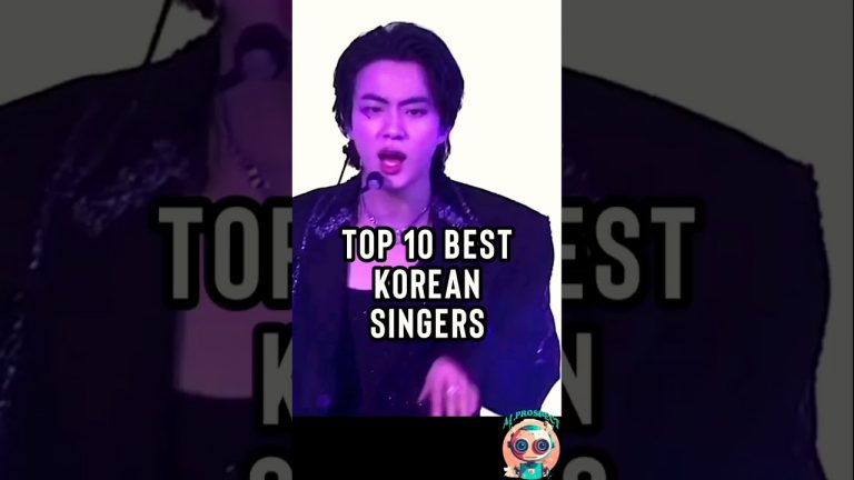 Top 10 best Korean singers according to chatGPT #shorts #kpop #music #singer