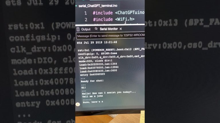 chatGPT Arduino library #arduino #arduinoprogramming #chatgpt