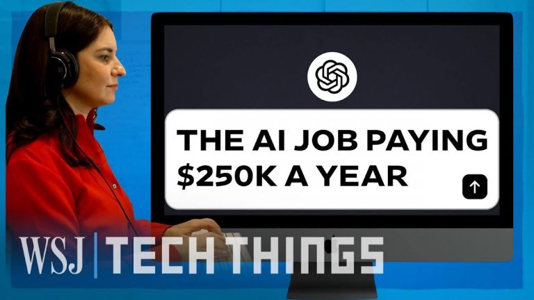 AIs Hottest New Job Pays Up to $250K a Year. So I Applied. | WSJ