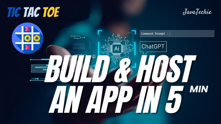 Build & Host An Application in Minutes Using ChatGPT | JavaTechie