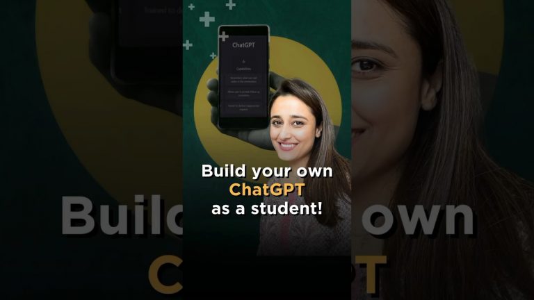 Build your own ChatGPT! | AI for students #shorts