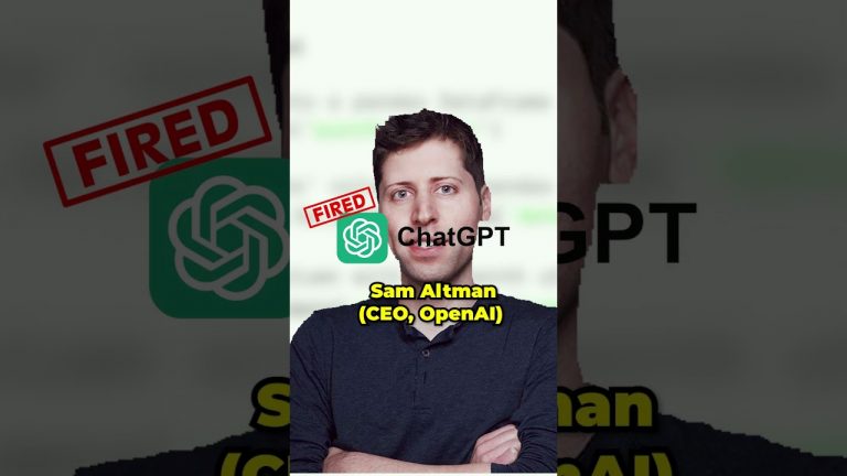 ChatGPT fired its CEO, Sam Altman #OpenAi #shorts #chatgpt