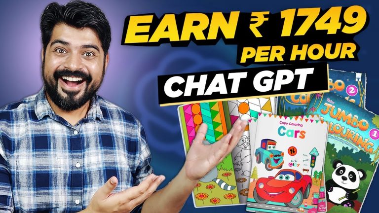 Create kids Coloring book and earn Rs. 1749 per hour (using ChatGPT)