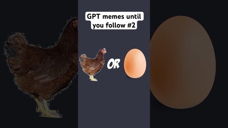Hen or Egg answered by GPT #memes #ai #funny #chatgpt #bard