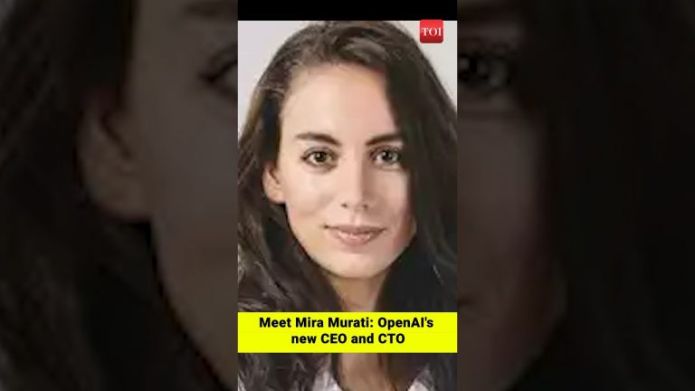 Meet Mira Murati: The New CEO and CTO of OpenAI ChatGpt