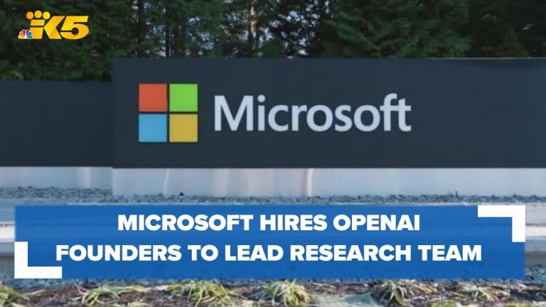 Microsoft hires OpenAI founders to lead AI research team after ChatGPT maker’s shakeup