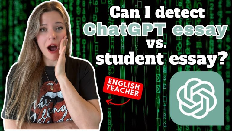 Can an English teacher detect a ChatGPT essay?