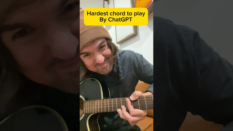 Hardest Guitar Chord to play according to ChatGPT Do you agree? If not what is a harder chord? #ai