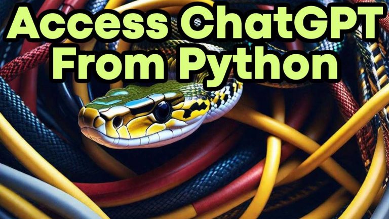 How To Use ChatGPT (and GPT-4) in Python!