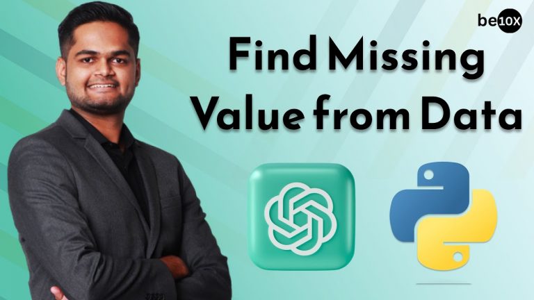 How to Handle Missing Values in Categorical Data with ChatGPT & Python | Be10x