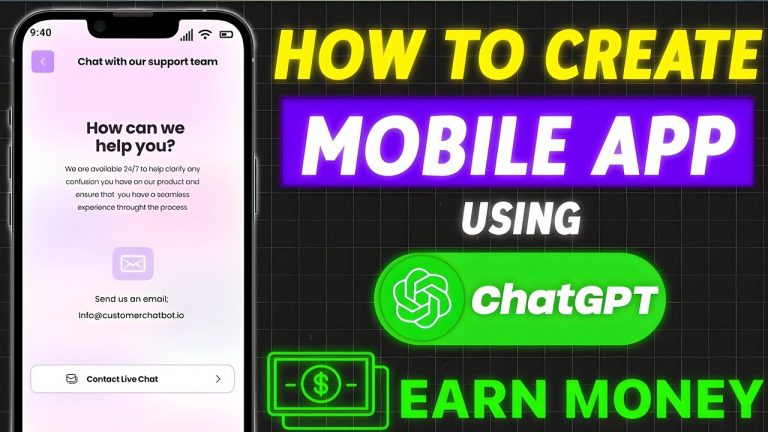 How to Make an Mobile App Using ChatGPT And Earn Money | Step-by-Step Guide