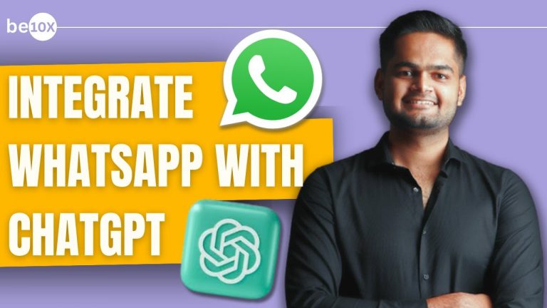 How to Send Message with ChatGPT on WhatsApp: Make WhatsApp Chatbot | Be10x