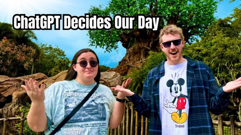 Letting AI- Chat GPT Decide Our Day in Disneys Animal Kingdom