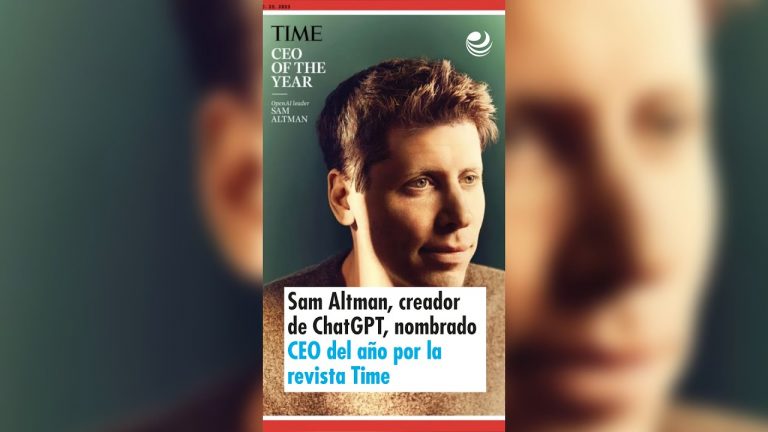 Sam Altman, creador de ChatGPT, nombrado como el CEO del año por la revista Time
