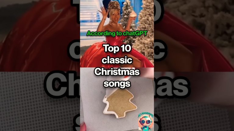 Top 10 classic Christmas songs according to chatGPT #shorts