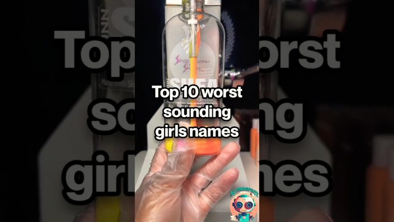 Top 10 worst sounding girls names according to chatGPT #shorts