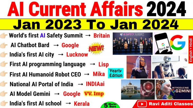 AI Current Affairs 2024 | Artificial intelligence | ChatGPT | Science Current Affairs 2024