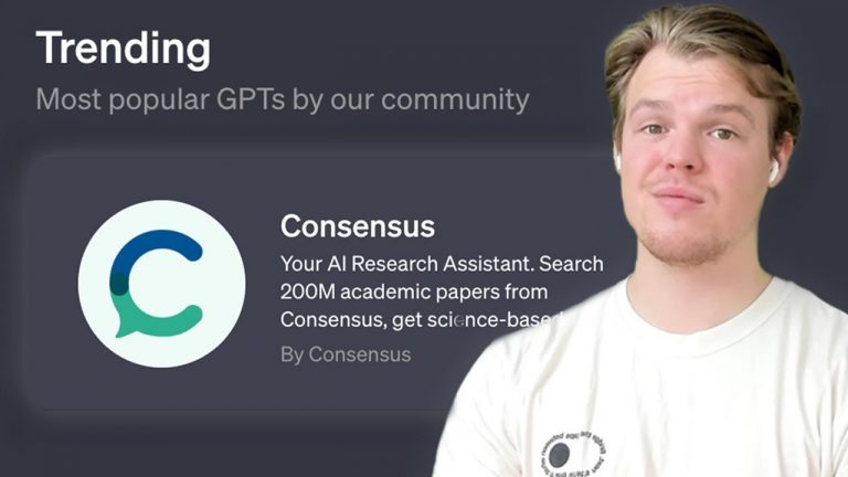 ChatGPT Consensus GPT Tutorial & AI Research Assistant | OpenAI GPT Store