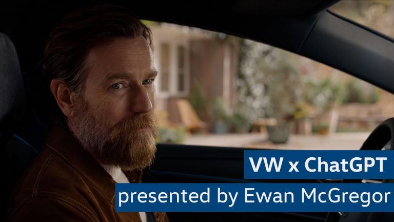 ChatGPT in the VW ID.7 presented by Ewan McGregor